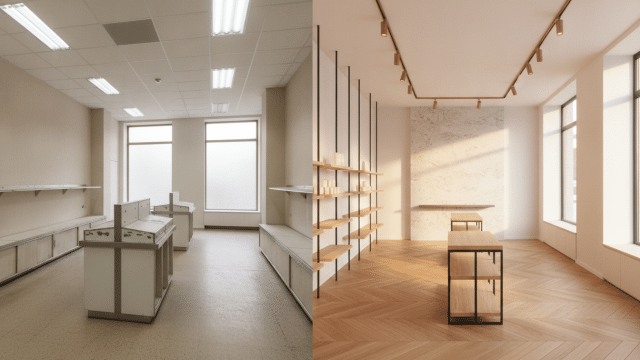 retail store interior renovation