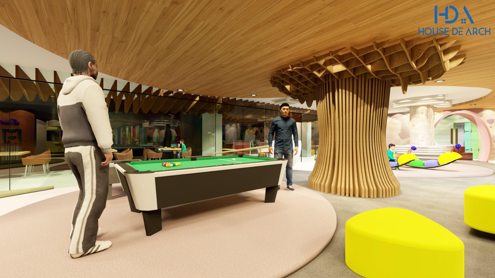 Kids cafe interior